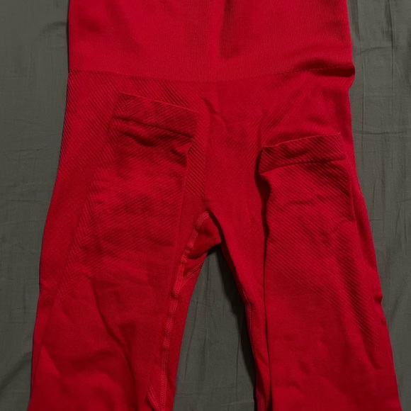 red high waisted leggings - Picture 1 of 1